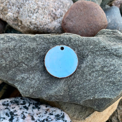 Eggshell Blue Coin Pop - Flat