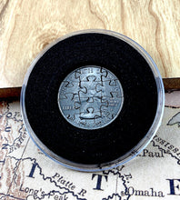 Load image into Gallery viewer, Handmade State Quarter Puzzle Coin - 12 Piece Iowa