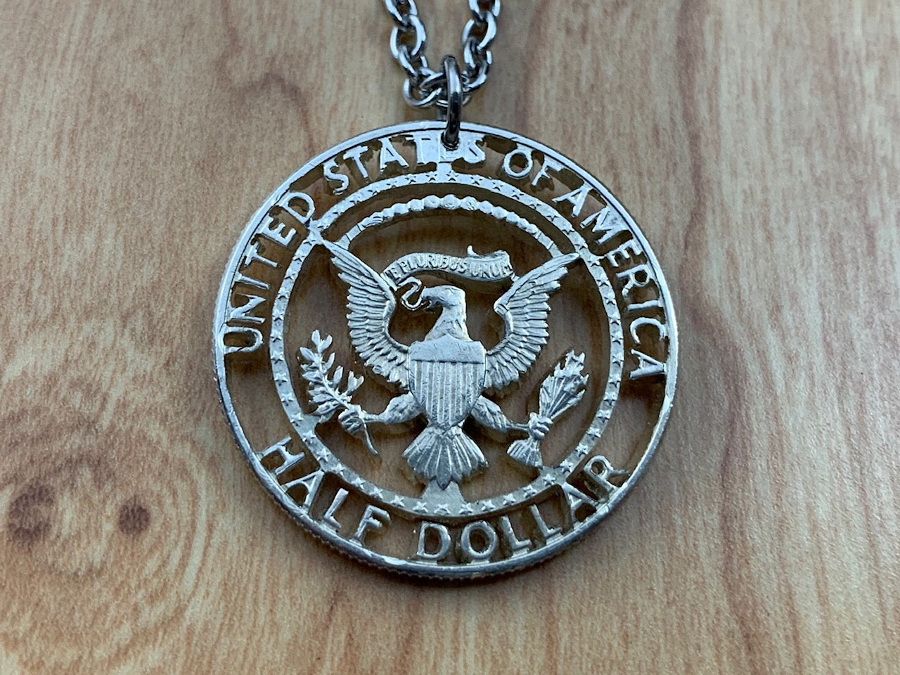 Kennedy half hotsell dollar necklace