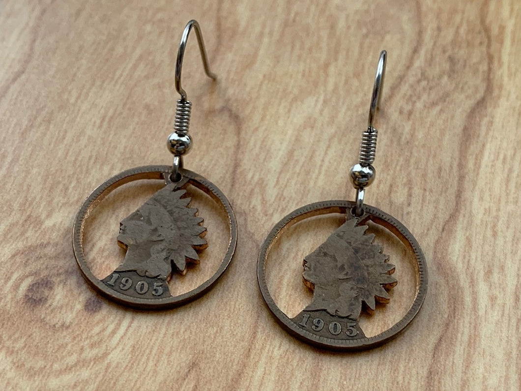 Indian Head Earrings