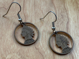 Indian Head Earrings