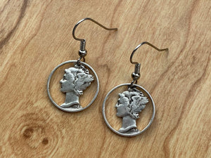Mercury Dime Earrings Version 2.0
