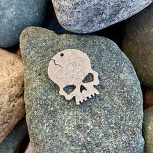 Load image into Gallery viewer, Greek Atom Skull Coin