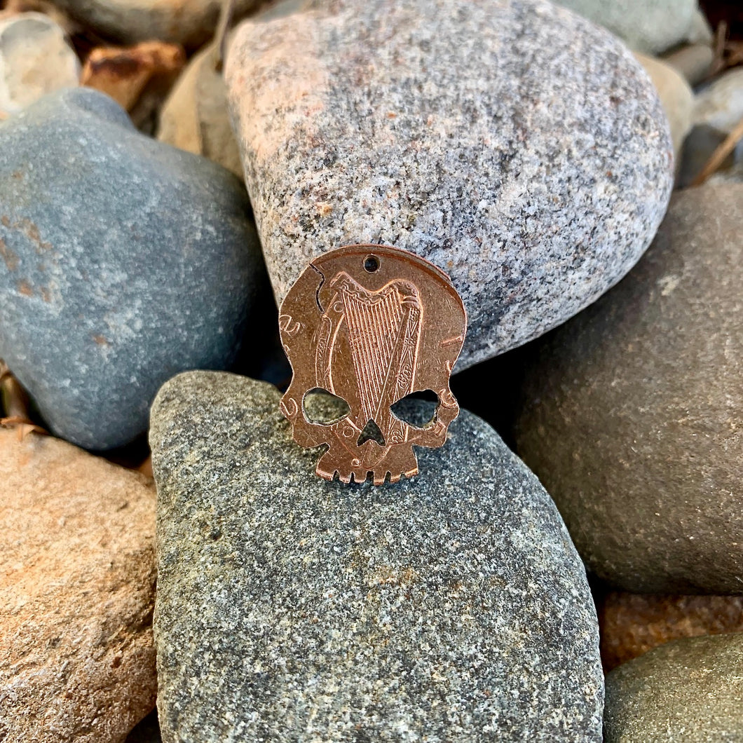 Irish Skull Coin - Reversible Harp/Bird