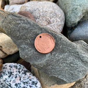 Translucent Orange Coin Pop - Flat
