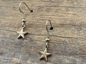 Texas Star Charm Earrings