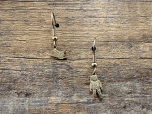 Load image into Gallery viewer, Florida/Ohio Mismatched Space Earrings