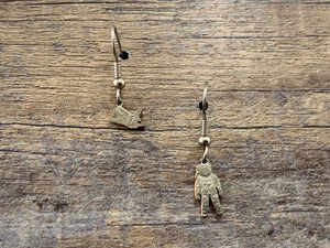 Florida/Ohio Mismatched Space Earrings