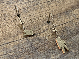 Florida/Ohio Mismatched Space Earrings