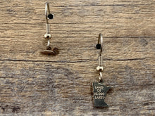 Load image into Gallery viewer, Minnesota Mismatched Charm Earrings