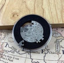 Load image into Gallery viewer, Handmade Kennedy Puzzle Coin - 15 Piece