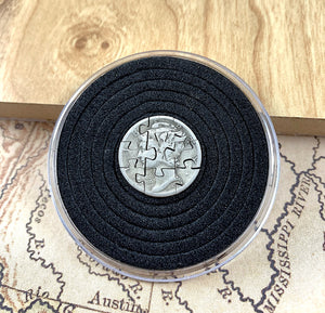 Handmade Mercury Dime Puzzle Coin - 9 Piece